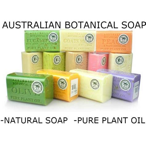 Botanical Soap Natural Soap Pure Plant Oil Soap Bar Australian