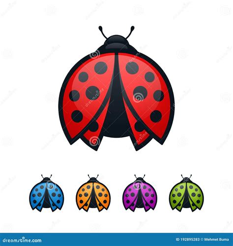 Abstract Red Bugs Background Vector Illustration