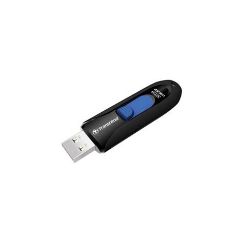 Transcend TS32GJF790K JetFlash 790K 32GB Black & Blue USB 3.1 Capless ...