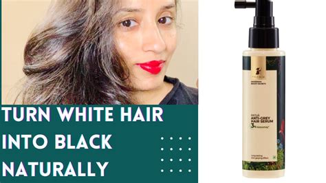 TURN WHITE HAIR INTO BLACK NATURALLY BY PATUA ANTI GREY HAIR SERUM