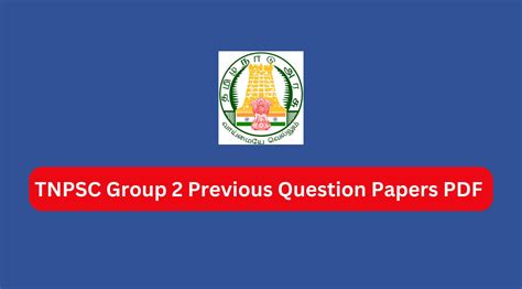 Tnpsc Group 2 Previous Question Papers Pdf Download Tamilanguide