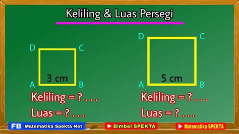 Menghitung Keliling Dan Luas Persegi Youtube