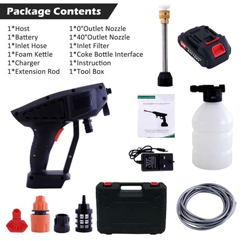 Battery Portable Cordless Car High Pressure Washer Jet Water Wash