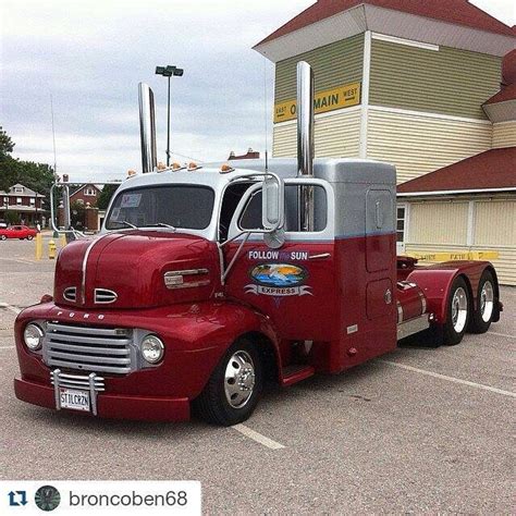 1948 50 Ford Coe Custom Tandem Truck Ford Trucks Classic Cars Trucks