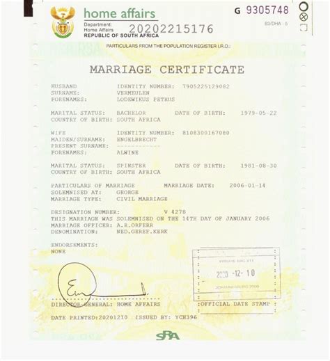 Unabridged Marriage Certificates Visa Logistics