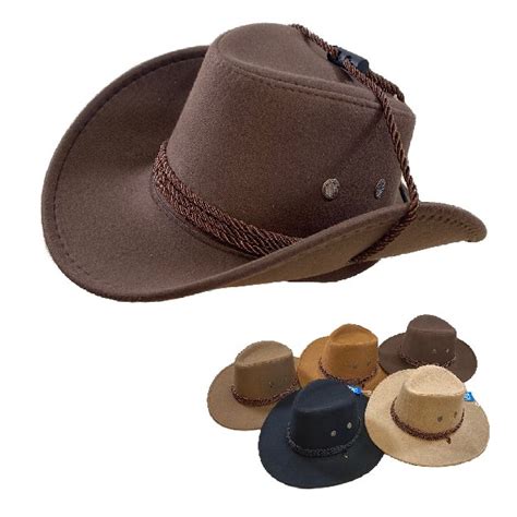 Childs Suede Like Cowboy Hat Rope Hat Band