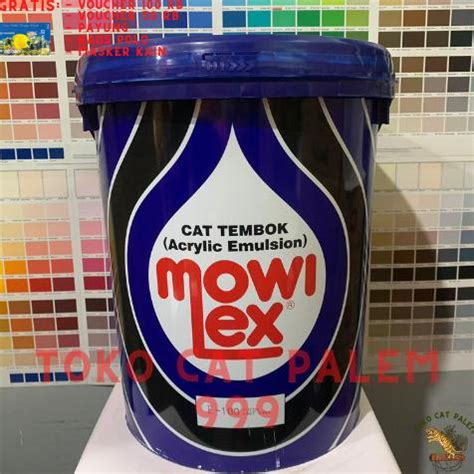 Jual Cat Tembok Interior Mowilex Emulsion Warna Putih E L Pail