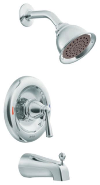 Moen Banbury Posi Temp Tub Shower Trim 1 Function 1 75 Gpm Polished Chrome Transitional