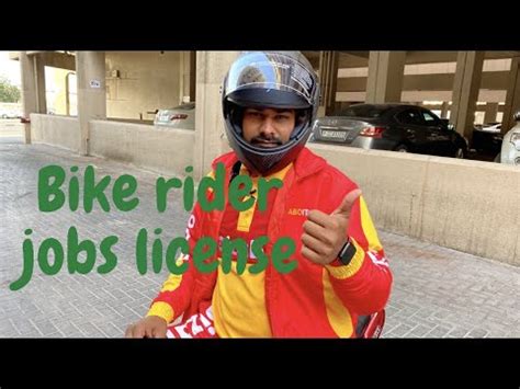 Dubai Bike Rider License Fees Details Dubai Bike Rider Job Salary And