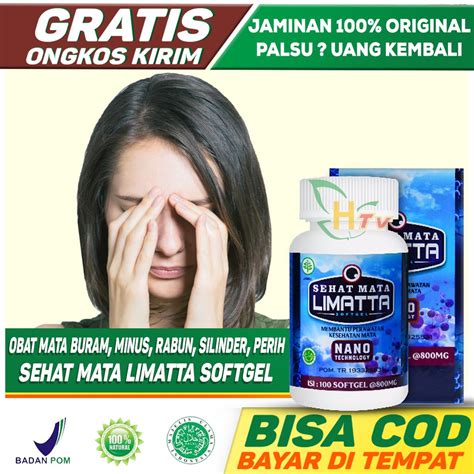 Jual Obat Mata Buram Minus Rabun Silinder Perih Herbal Limatta