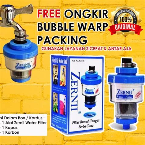 Jual ZERNII SARINGAN FILTER KERAN AIR Alat Penjernih Air Zerni