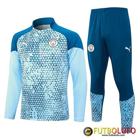 Juego De Chandal Equipos De Futbol Manchester City Azul Claro