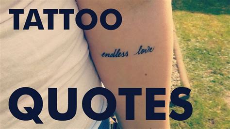 27 Meaningful Tattoo Quotes Youtube