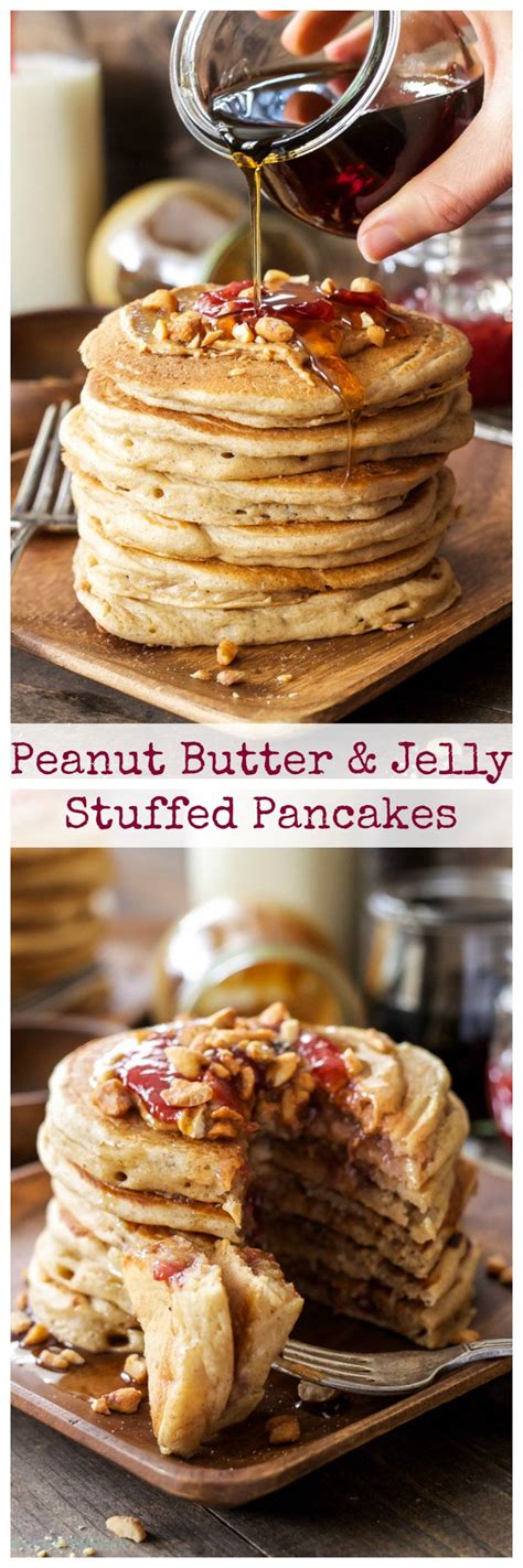 Peanut Butter And Jelly Stuffed Pancakes Recipe Runner