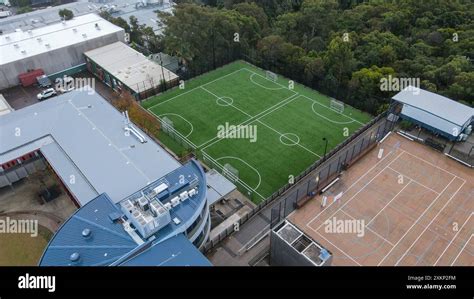 Astro Turf Soccer Pitch Stock Photo Alamy