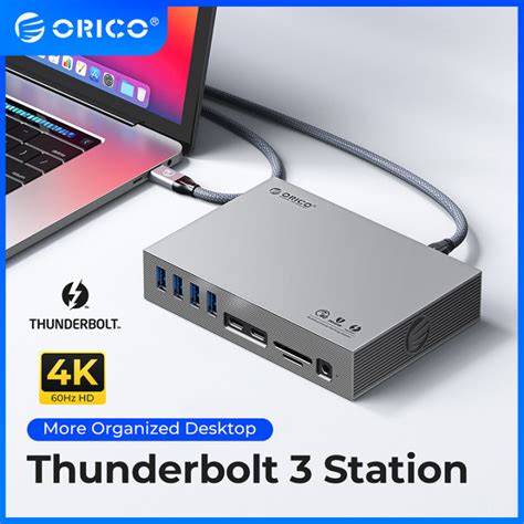 ORICO Thunderbolt 3 USB C Docking Station Triple Display Type C To