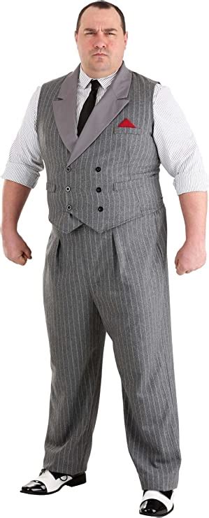 Mens Plus Size Ruthless Gangster Costume Clothing Shoes