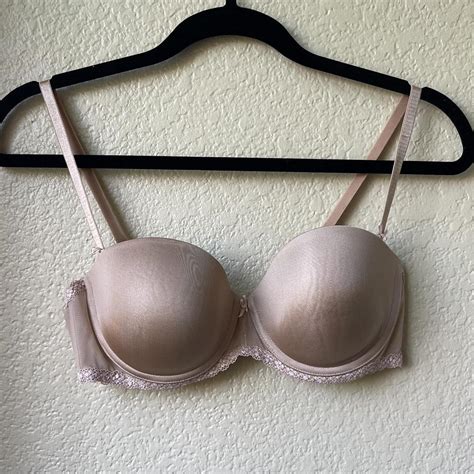 B Temptd 34C Nude Demi Push Up Bra With Removable Depop