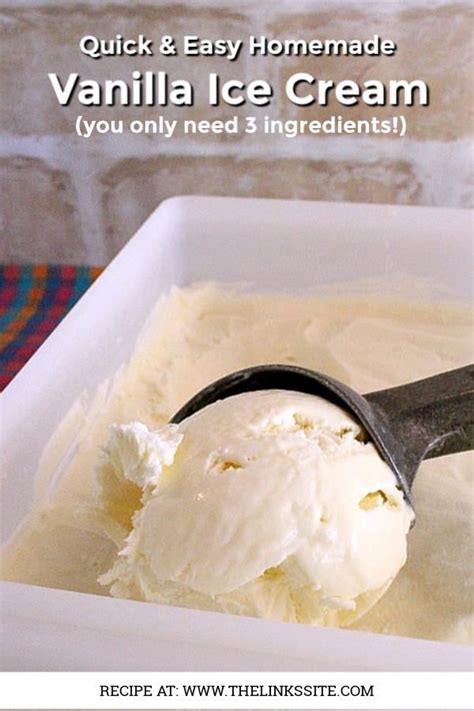 This Rich And Creamy Homemade Vanilla Ice Cream Is Quick And Easy To