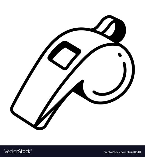 Whistle Royalty Free Vector Image Vectorstock