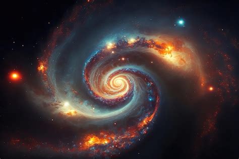 premium photo spiral galaxy  space