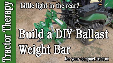 Build Your Own DIY Rear Ballast Weight Bar YouTube