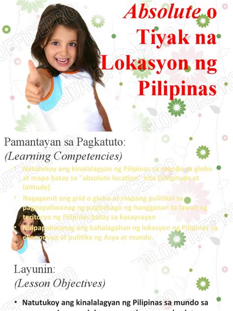 Absolute O Tiyak Na Lokasyon Ng Pilipinas Pdf