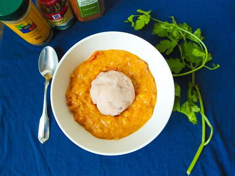 Ghanaian (Groundnut) Peanut Stew with Potato Fufu | African peanut soup ...