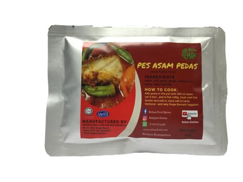 Rehan Pes Asam Pedas Spicy N Sour Paste By Rehan Global Food Sdn Bhd