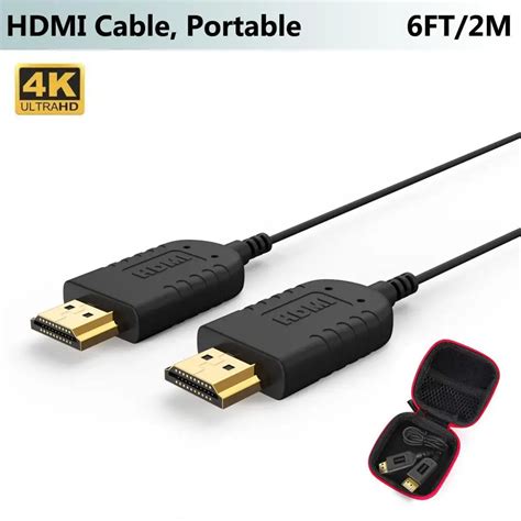 Foinnex Cable Hdmi Ultrafino Pies K Superflexible Delgado Para