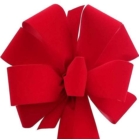 12 Pack Red Christmas Bows 10x 26 750 Ea Handmade With 25 Red Velvet