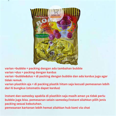 Jual Apollo Roka Wafer Ball S Gr Gr Original Susu Pandan Koko