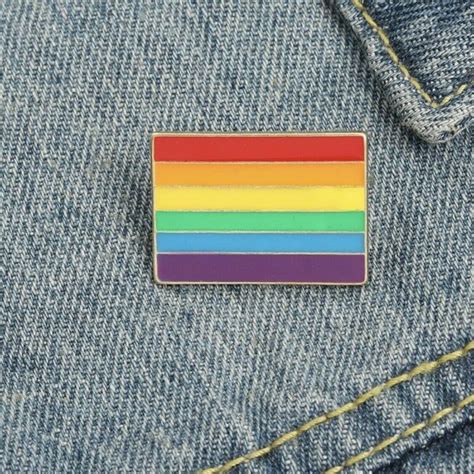 Rainbow Lgbt Gay Pride Enamel Pin Metal Pin Brooch Pin Rainbow Flag Aus