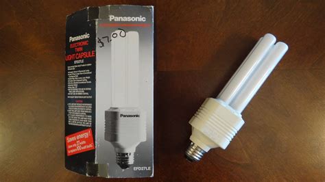 Panasonic 27watt Twin Light Capsule CFL Light Bulb YouTube