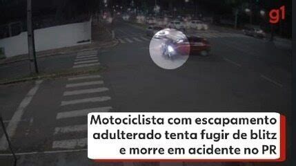 Motociclista escapamento adulterado tenta fugir de blitz é