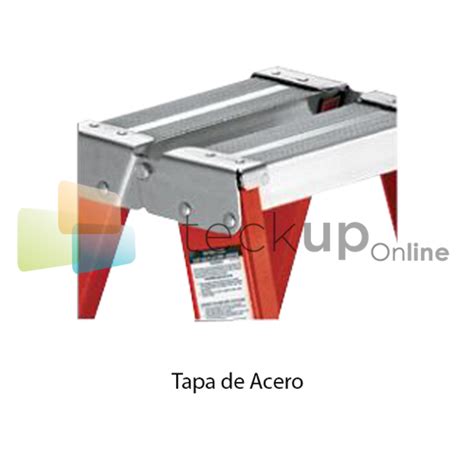 Escalera Cuprum Fibra De Vidrio Doble Acceso 2 44 M 8 Peldaños 225 Kg