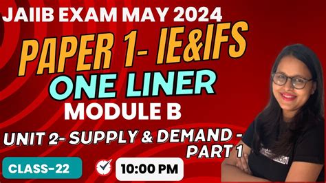 Jaiib May Jaiib One Liner Series Ie Ifs Module B Unit