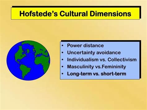 PPT - Hofstede’s Cultural Dimensions PowerPoint Presentation, free download - ID:1803837