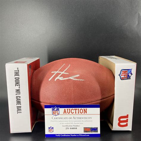 Hurricane Ian Relief Lions Aidan Hutchinson Signed Authentic Football