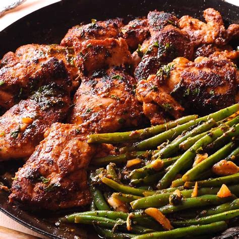 Lemon Garlic Chicken with Green Beans