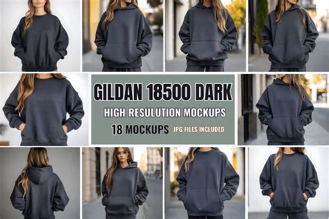 Gildan Dark Heather Model Mockups Graphic By Mockup Infinity