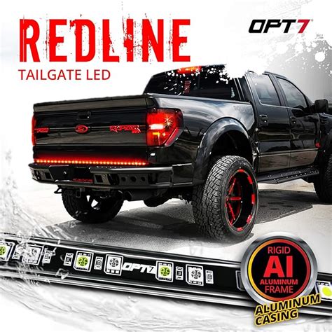 OPT7 48 60 Redline LED Tailgate Light Bar TriCore LED Weatherproof