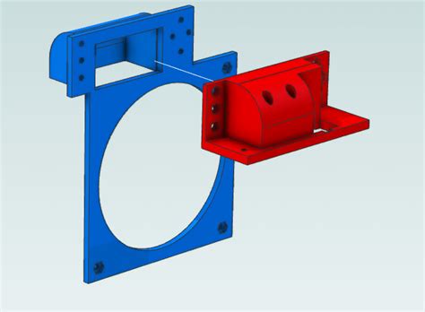 My First 3d Design In Alibre Fan Adapter For An Nvidia Tesla M40 R Alibre