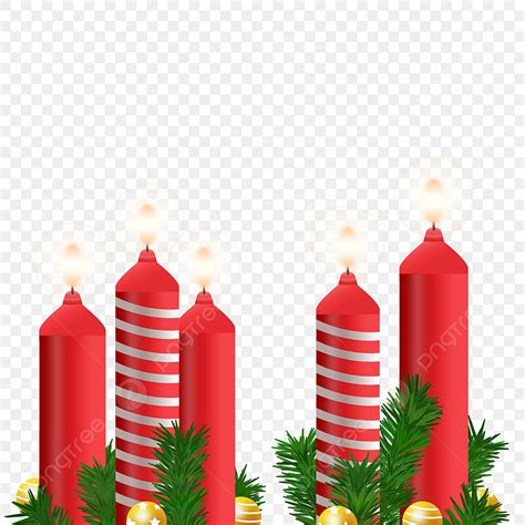 Christmas Candles Clipart Png Images Christmas Red Candle Christmas