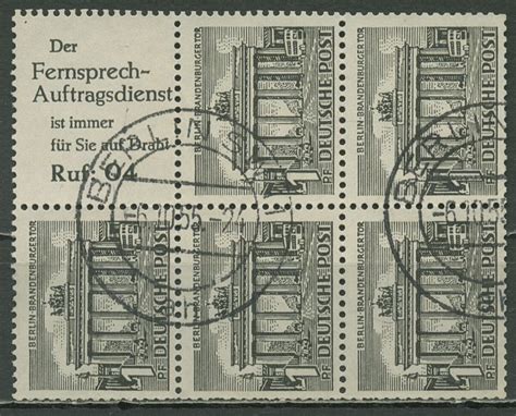 Berlin Heftchenblatt 1952 Berliner Bauten H Blatt 9 Ohne Rand