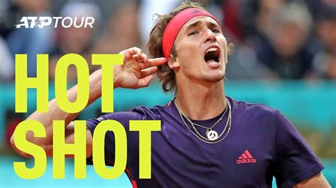 Hot Shot Zverev Riles Up Crowd With Perfect Pass Madrid 2019 Youtube