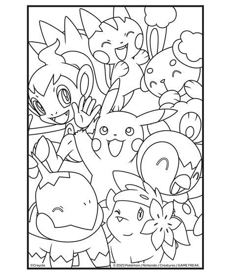 Printing Pokemon Coloring Pages Unleash Your Inner Artist With Pikachu