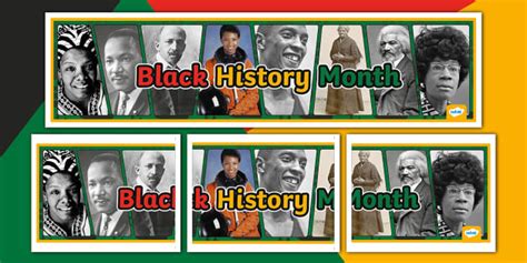 Black History Month Banner Hecho Por Educadores Twinkl