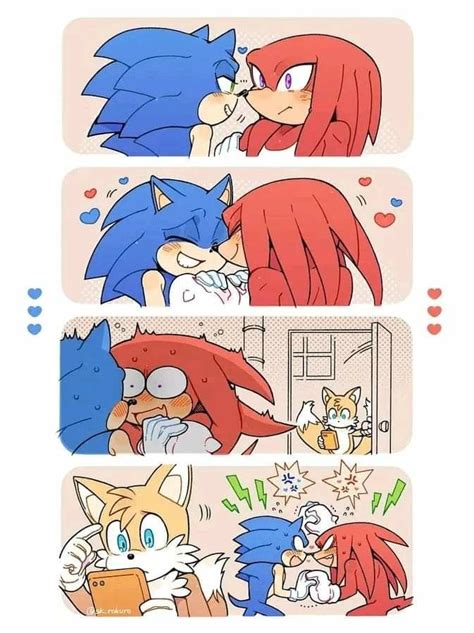 Sonic And Tails Are Kissing Each Other In The Same Comic Strip With