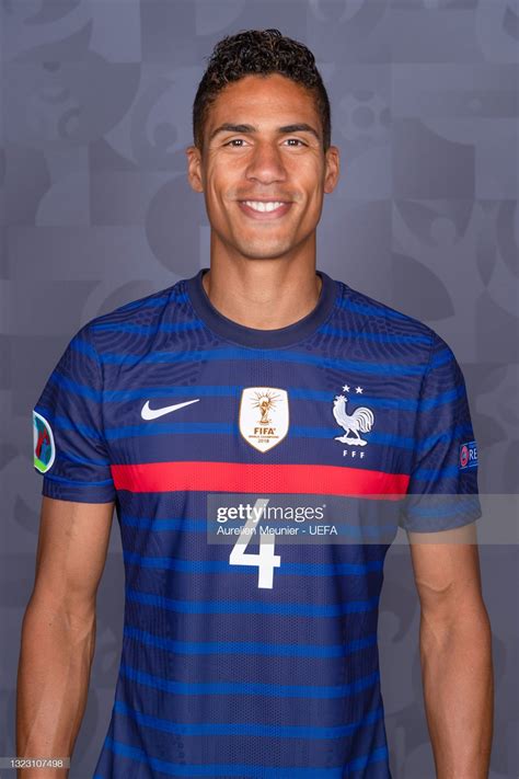 Raphael Varane Of France Poses During The Official Uefa Euro